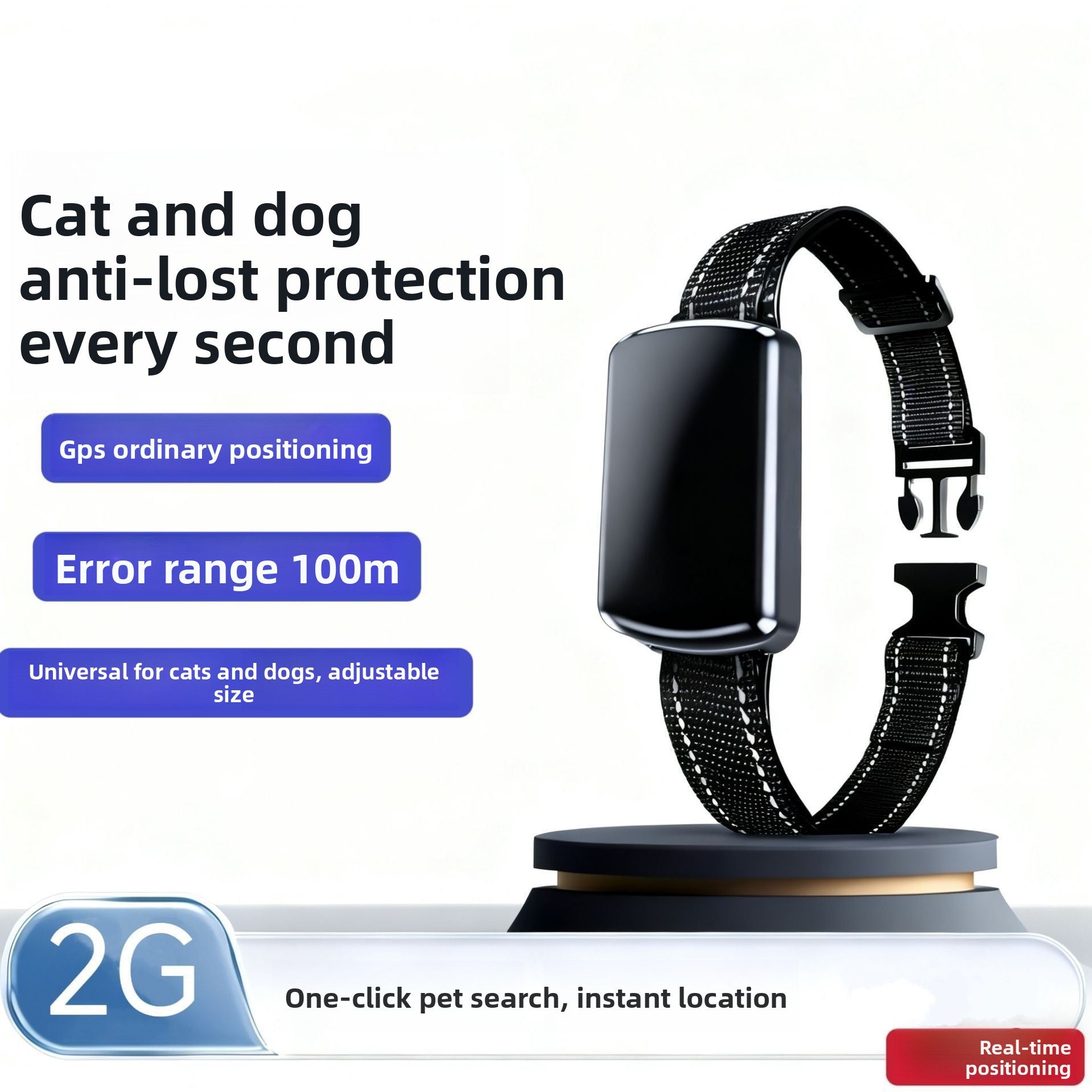 GPS Pet Locator Collar with Tracking
