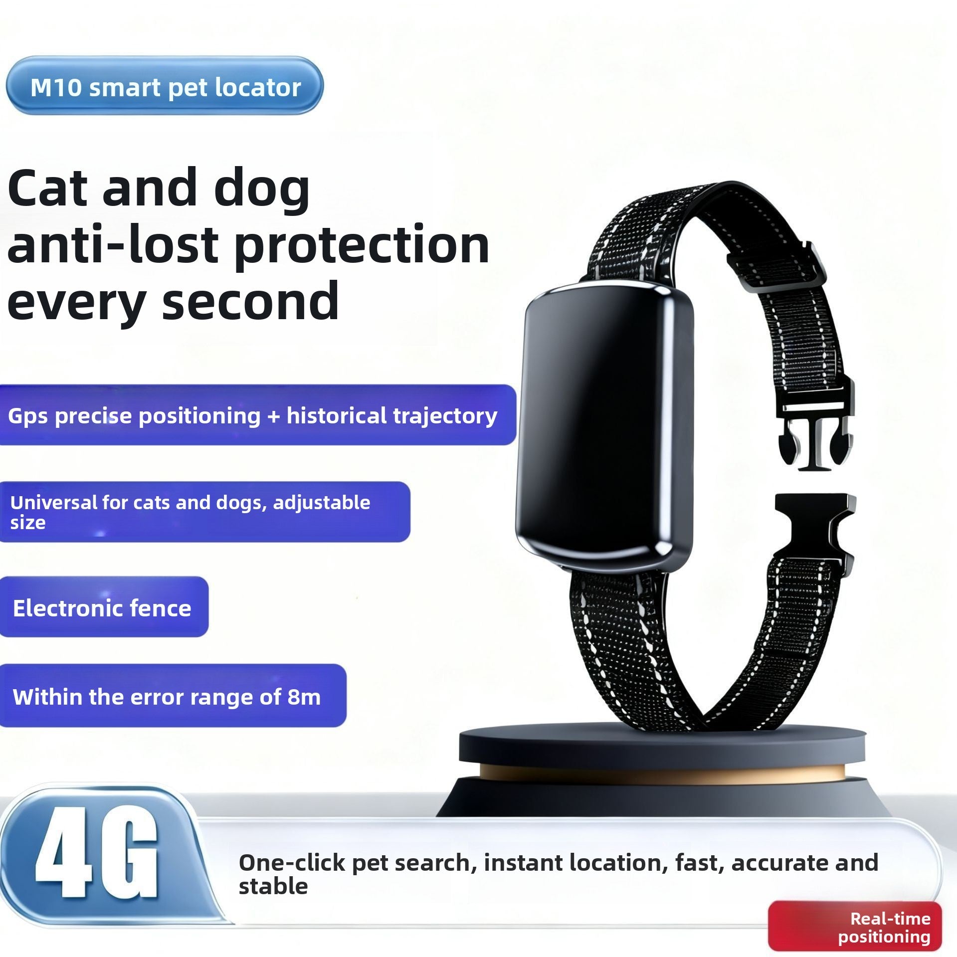 GPS Pet Locator Collar with Tracking